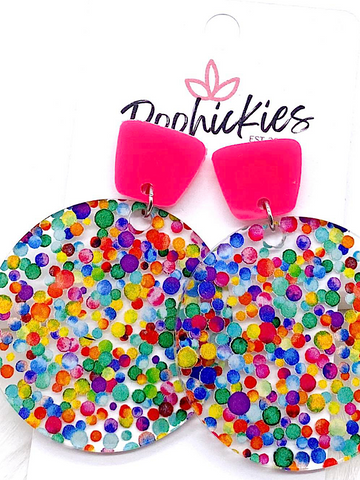 Confetti Round earrings