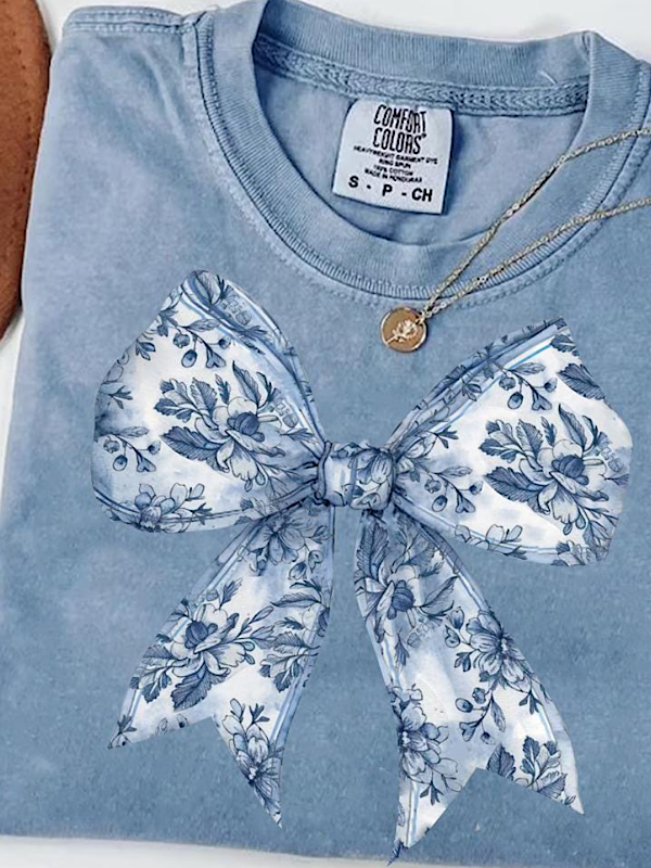 *Preorder* Denim bow