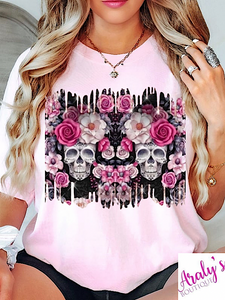 *Preorder* Pink Skulls & Roses