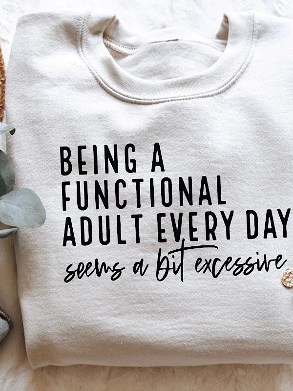 *Preorder* Functional adult sweatshirt