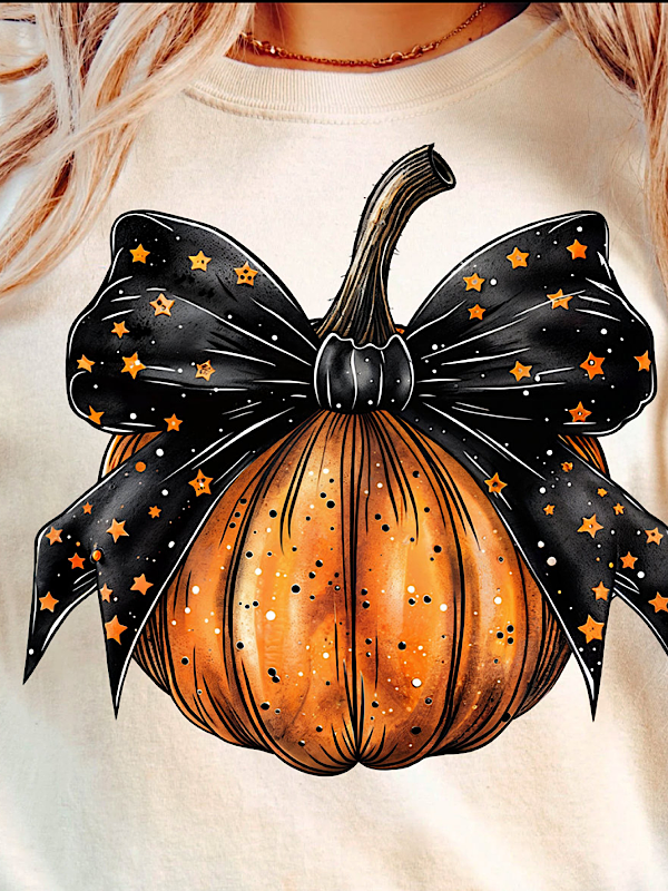 *Preorder* Pumpkin star bow