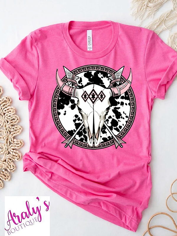 *Preorder* Pink Western Skull