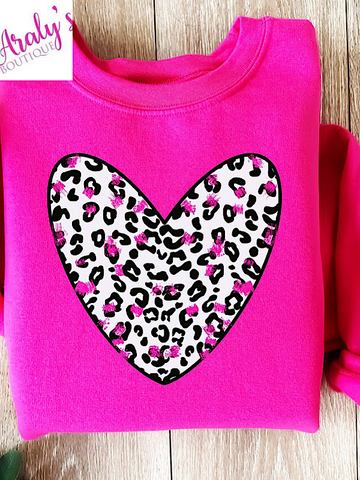 *Preorder* Animal print heart