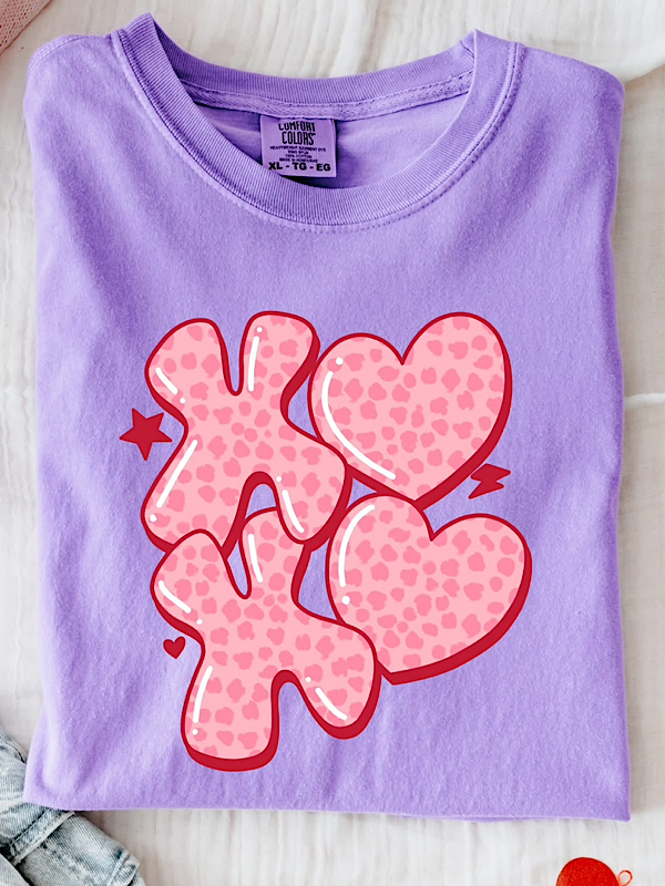 *Preorder* Purple Xoxo tee