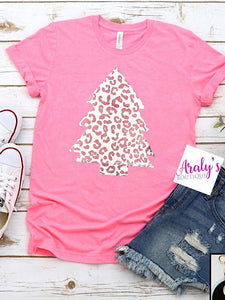 *Preorder* Pink Leopard Christmas tree