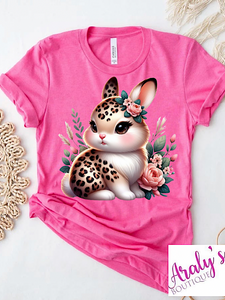 *Preorder* Pink Leopard Bunny