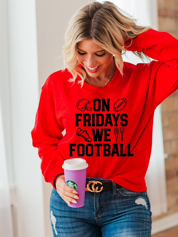 *Preorder* On Fridays Red sweatshirt