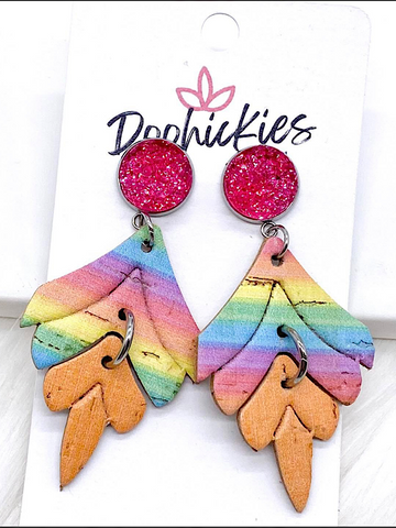 Rainbow Orange Earrings
