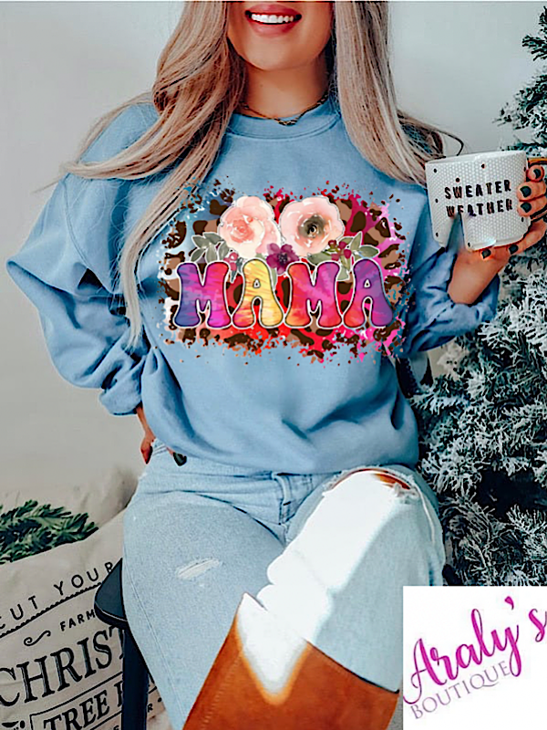 *Preorder* Mama Flowers Sweatshirt