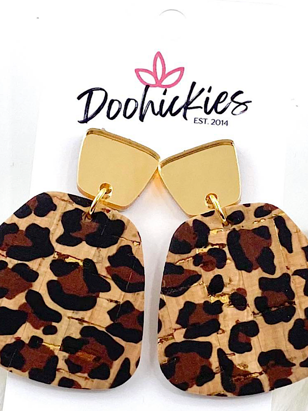 Leopard earrings