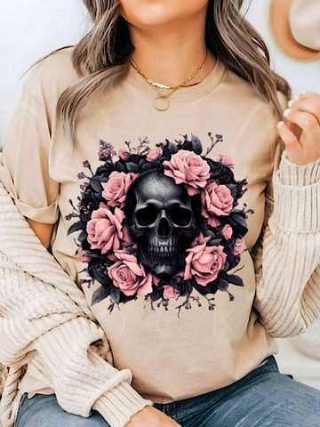 *Preorder* Pink Rose Skull