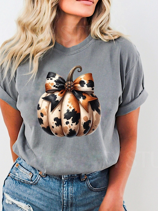 *Preorder* Cow print pumpkin