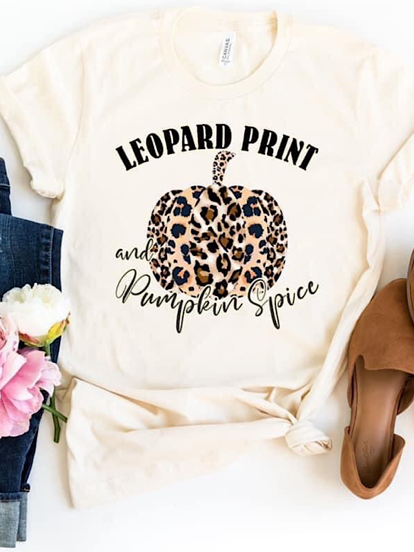 *Preorder* Leopard print & Pumpkin spice