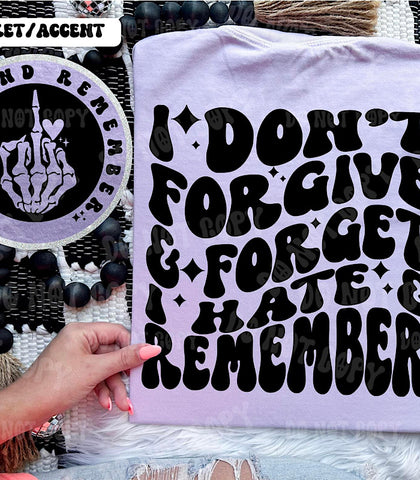*Preorder* I don’t forgive & forget