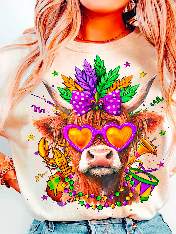 *Preorder* Mardi Gras cow