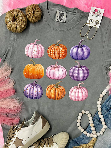 *Preorder* Pink Grey Pumpkins