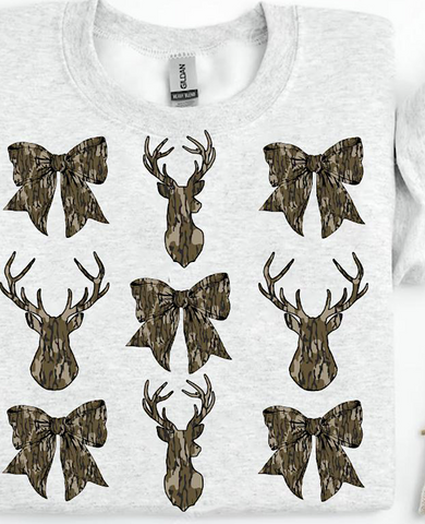 *Preorder* Camo Coquette Deer sweatshirt