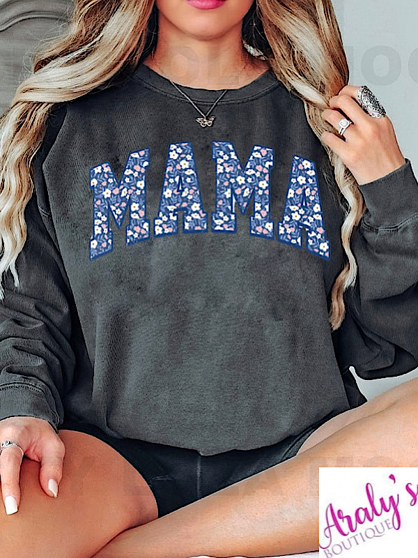 *Preorder* Mama Blue sweatshirt