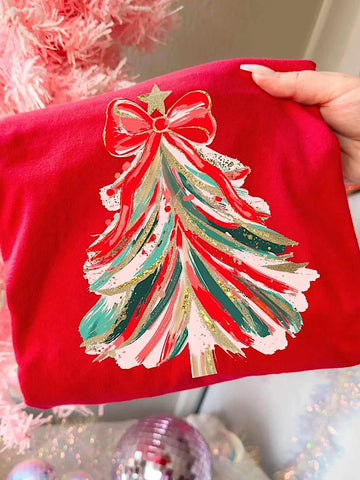 *Preorder* Red Christmas tree