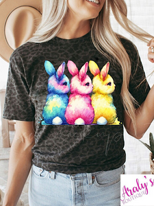 *Preorder* Leopard Colorful bunny row