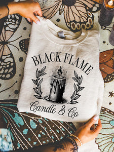 *Preorder* Black flame tee