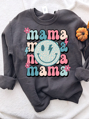 *Preorder* Mama Charcoal Sweatshirt