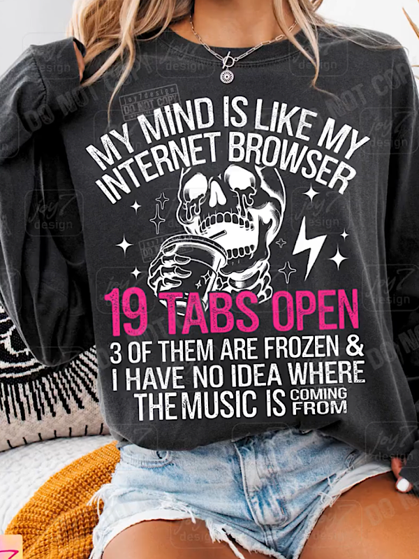 *Preorder* My mind is like long sleeve tee