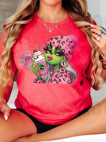 *Preorder* Red Pink Grinch girl