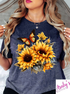 *Preorder* butterfly sunflowers