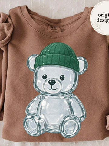 *Preorder* Green cup bear sweatshirt