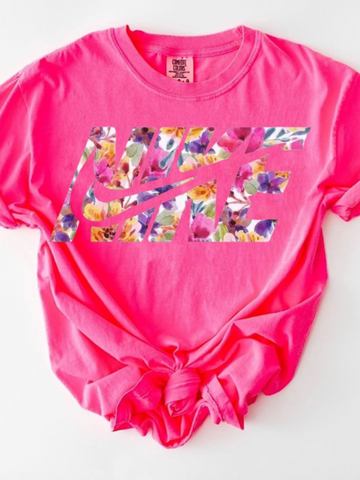 *Preorder* Check pink mark floral