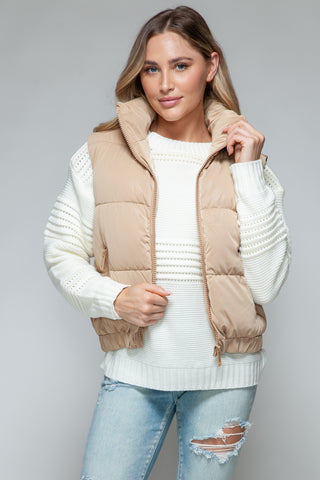 Fine Fur Lining Quilted Vest