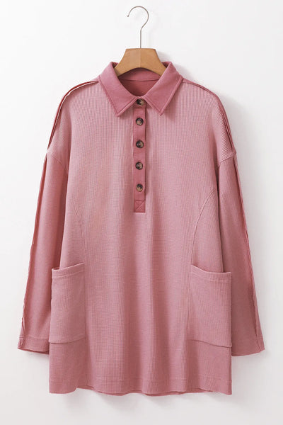 Half Button Long Sleeve