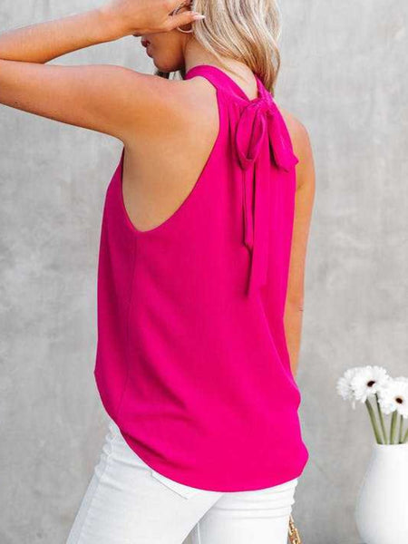 Cutout Grecian Neck Tank