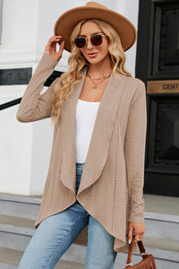 Open Front Long Sleeve Cardigan