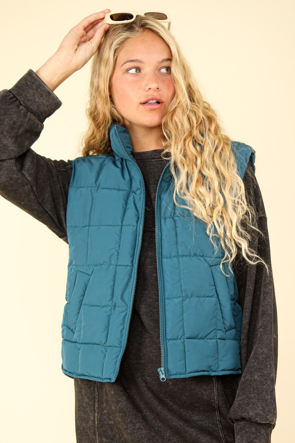 Zip Up Puffer Padded Warm Vest