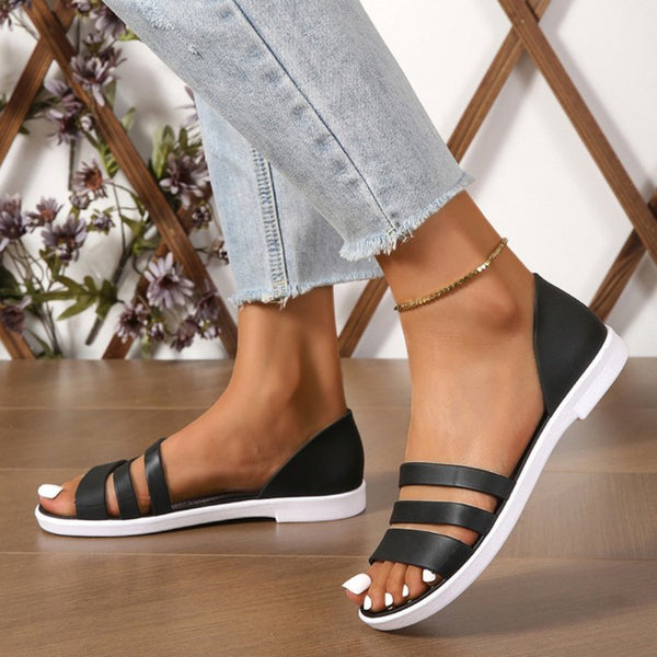 Three-Strap Sandals