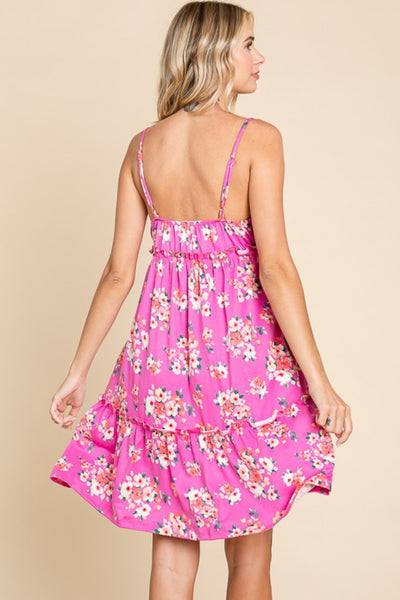 Floral Ruffled Cami Dress