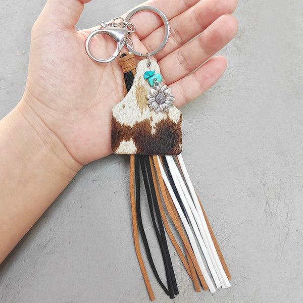 *Doorbuster* Turquoise Fringe Detail Key Chain