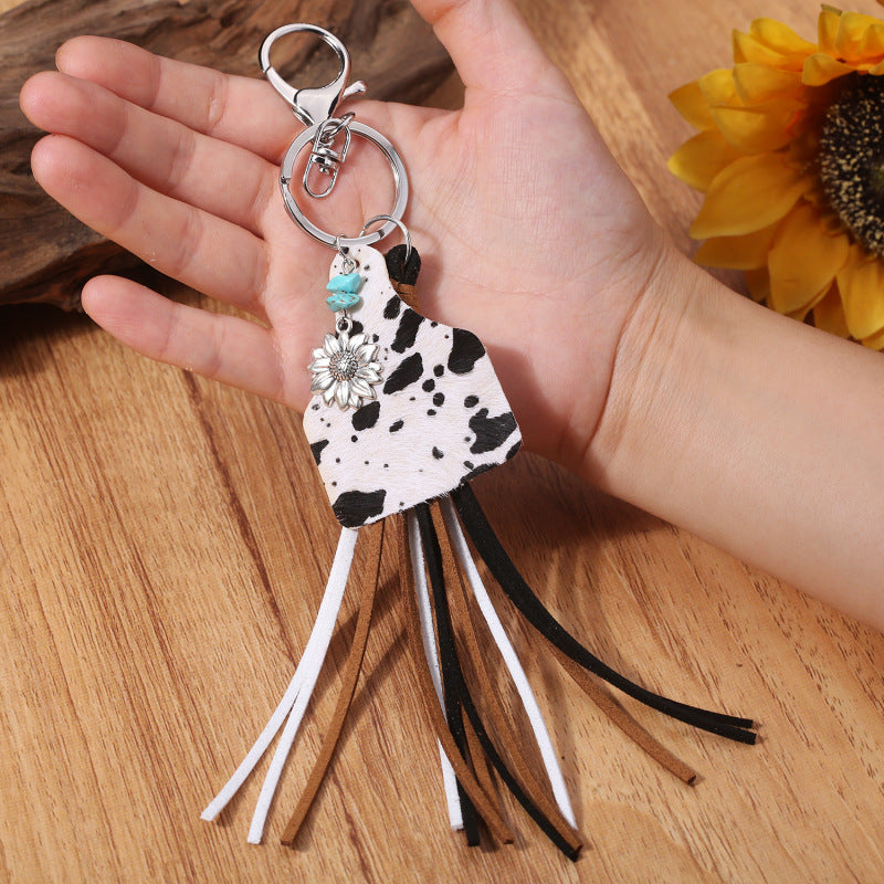 *Doorbuster* Turquoise Fringe Detail Key Chain