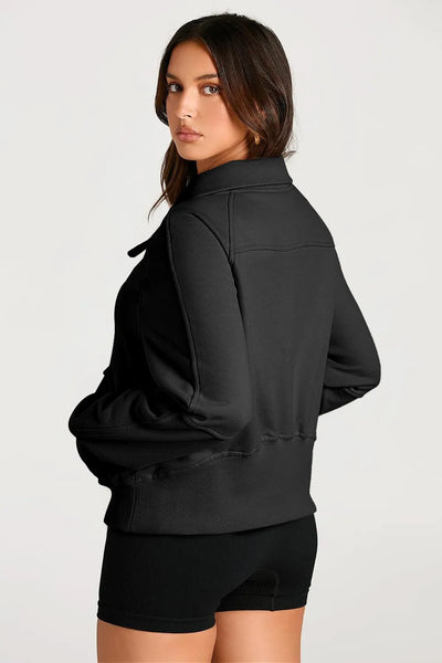 Half Zip Long Sleeve Sweatshirt