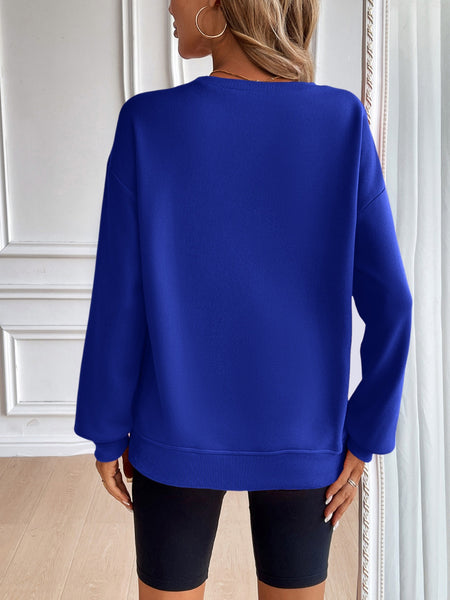 Round Neck Long Sleeve Sweatshirt