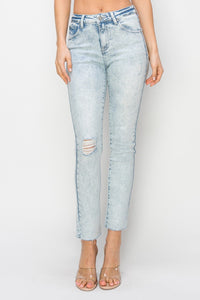 High Rise Distressed Skinny Jeans