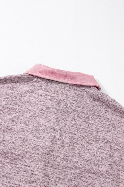 Contrast Trim Button Up