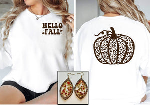 *Preorder* Hello Fall- Leopard Pumpkin