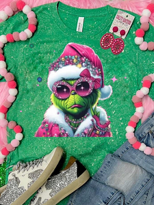 Bleached Girly Grinch (Heather Kelly Green)