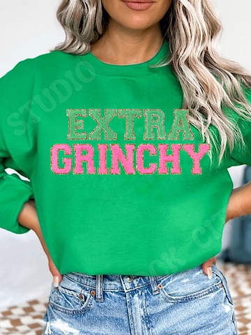 *Preorder* Extra Grinchy (Irish Green Gildan Sweatshirt)