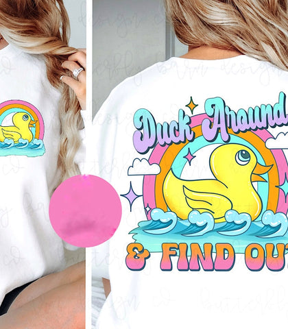 *Preorder* Duck Around (White Sweatshirt)