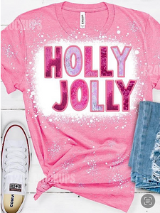 *Preorder* Bleached Holly Jolly (Heather Light Pink)
