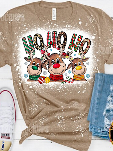 *Preorder* Bleached Ho Ho Ho Reindeer (Heather Tan)